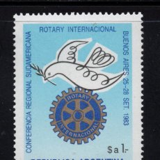 Sellos: ARGENTINA 1380** - AÑO 1983 - CONFERENCIA SUDAMERICANA DE ROTARY INTERNACIONAL