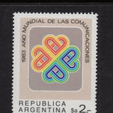 Sellos: ARGENTINA 1381** - AÑO 1983 - AÑO MUNDIAL DE LAS COMUNICACIONES