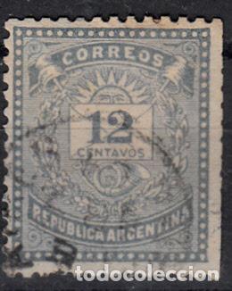 Sellos: ARGENTINA. IVERT 56, USADO. - Foto 1