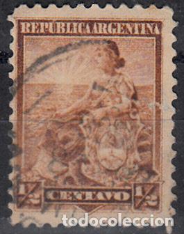 Sellos: ARGENTINA. IVERT 110, USADO. - Foto 1