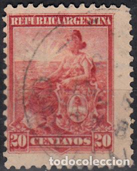 Sellos: ARGENTINA. IVERT 122, USADO. - Foto 1