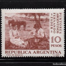 Sellos: ARGENTINA 786** - AÑO 1967 - PINTURA - HOMENAJE AL PINTOR FERNANDO FADER