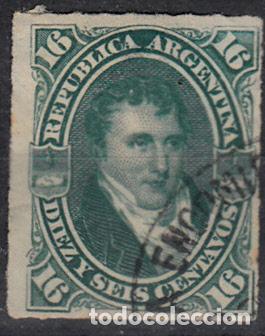 Sellos: ARGENTINA. IVERT 34 USADO. - Foto 1