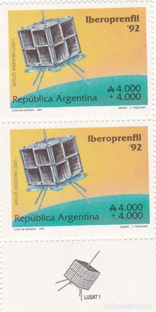 Sellos: Argentina 1992 sat&eacute;lite - Foto 1