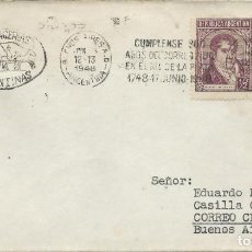 Sellos: 1948. ARGENTINA. RODILLO/SLOGAN. 300 AÑOS IMPLANTACIÓN DEL CORREO FIJO EN MAR DEL PLATA.. Lote 215599661