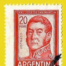 Sellos: ARGENTINA. 1967. GENERAL JOSE DE SAN MARTIN. Lote 225010060