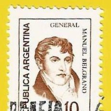 Sellos: ARGENTINA. 1973. GENERAL MANUEL BELGRANO. Lote 225013186