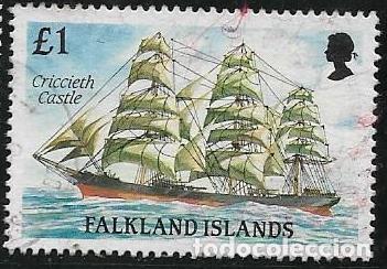 Sellos: MALVINAS YVERT 513, BARCOS - Foto 1