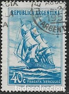 Sellos: ARGENTINA YVERT 573, BARCOS - Foto 1