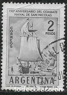 Sellos: ARGENTINA YVERT 635, BARCOS - Foto 1