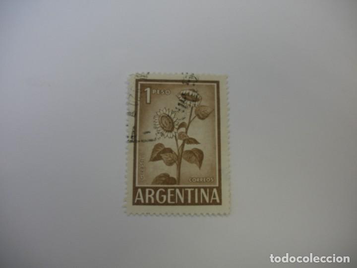 Sellos: ARGENTINA - FLORA - EL GIRASOL. - Foto 1
