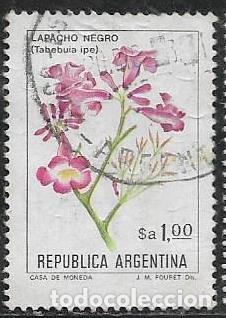 Sellos: ARGENTINA YVERT 1357, FLORA, - Foto 1