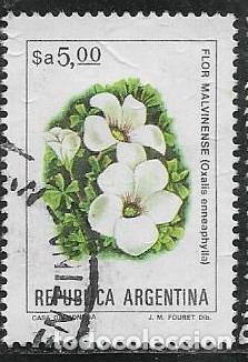 Sellos: ARGENTINA YVERT 1360, FLORA, - Foto 1
