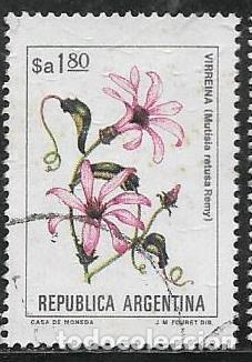 Sellos: ARGENTINA YVERT 1389, FLORA, - Foto 1