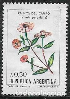 Sellos: ARGENTINA YVERT 1478, FLORA, - Foto 1