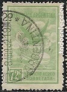 Sellos: ARGENTINA A&Eacute;REO YVERT 13 - Foto 1