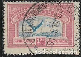 Sellos: ARGENTINA A&Eacute;REO YVERT 16 - Foto 1