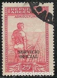 Sellos: ARGENTINA SERVICIOS YVERT 345 - Foto 1