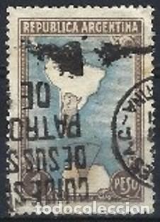 Sellos: ARGENTINA 1951 - MAPA DE ARGENTINA - USADO - Foto 1