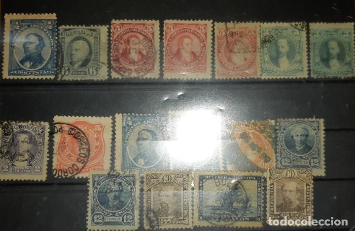 Sellos: LOTE DE SELLOS ARGENTINA, 1888 A 1900. - Foto 3