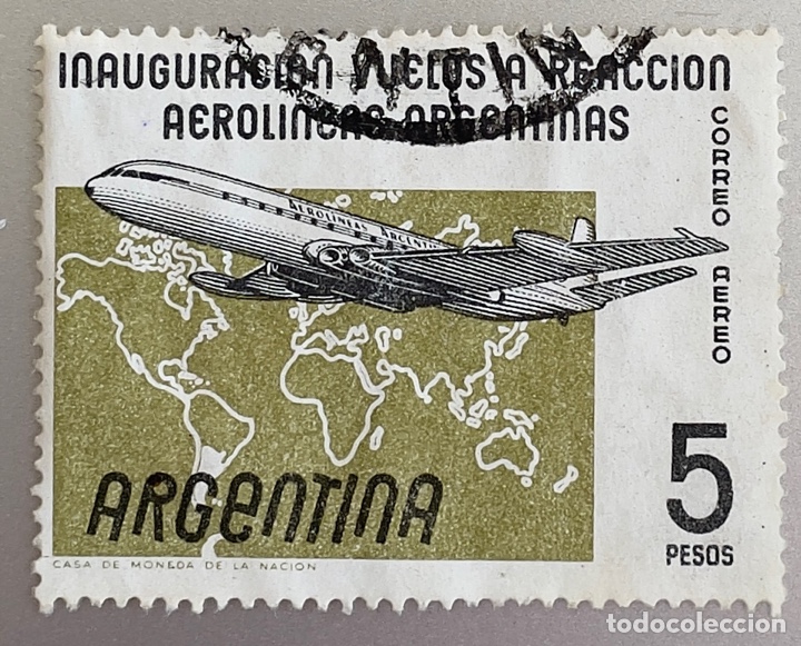 Sellos: Argentina. Aerol&iacute;neas Argentinas - Foto 1