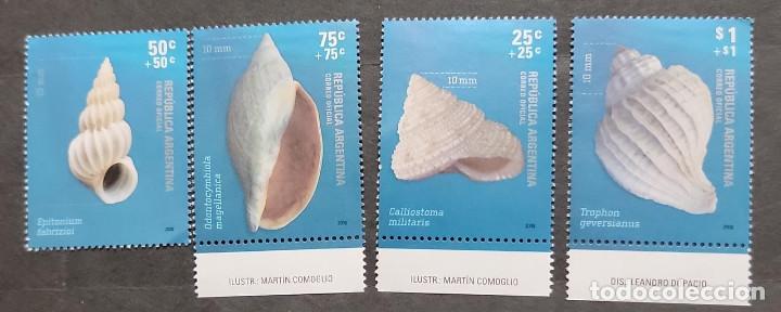 Sellos: SO) 2008 ARGENTINA, SEA SHELLS, MNH - Foto 1