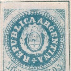 Sellos: ARGENTINA 1862 STAMP , MICHEL 7 II