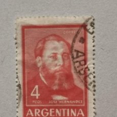 Sellos: SELLO USADO ARGENTINA 1965. JOSE HERNANDEZ. Lote 362195070
