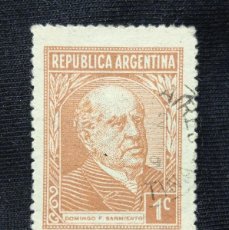 Sellos: ARGENTINA 1 C. F. SARMIENTO AÑO 1935.. Lote 386826869