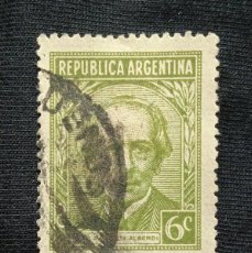 Sellos: ARGENTINA 6 C. JUAN B. ALBERDI 1935.. Lote 386829989