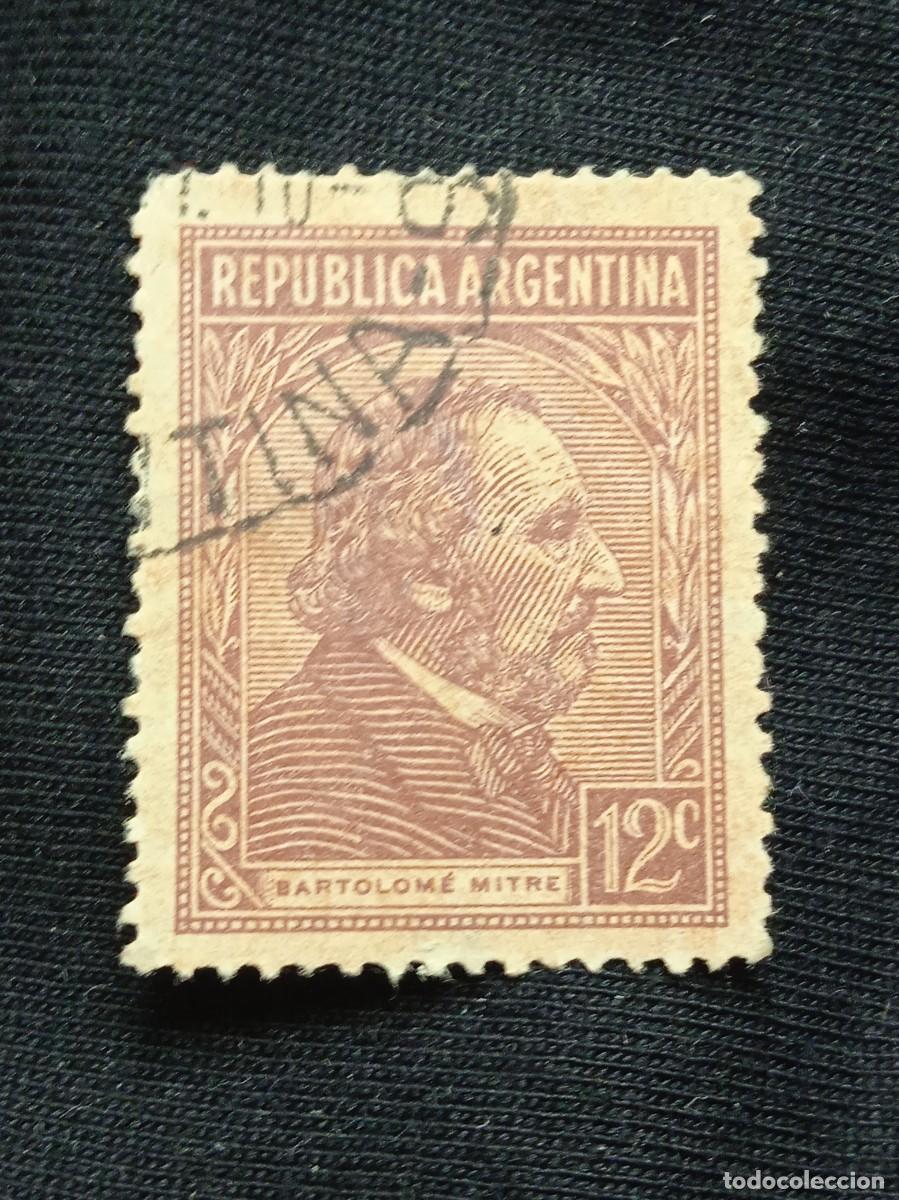 Sellos: ARGENTINA 12 C. BARTOLOM&Eacute; MITRE 1925. - Foto 1