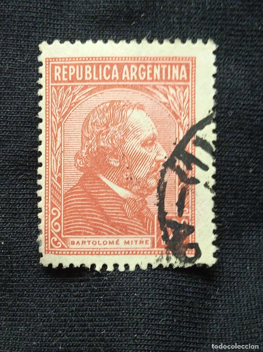 Sellos: ARGENTINA 12 C. BARTOLOM&Eacute; MITRE A&Ntilde;O 1925. - Foto 1