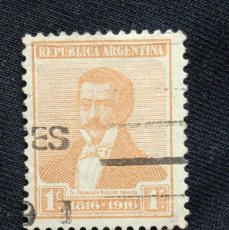 Sellos: ARGENTINA 1 C. NARCISO LAPRIDA AÑO 1916.. Lote 386845269