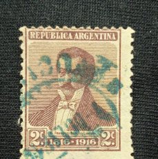 Sellos: ARGENTINA 2 C. FRANCISCO NARCISO AÑO 1916... Lote 386964289