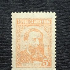 Sellos: ARGENTINA 5 C. JOSE HERNÁNDEZ AÑO 1957... Lote 386965019