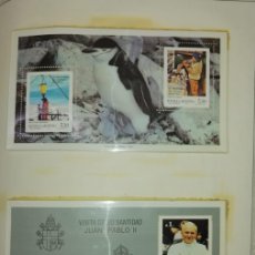 Sellos: D)1987, ARGENTINA, COLLECTION, XXV ANNIVERSARY OF ANTARCTIC WORK, EARLIER TYPES WITH MARGIN, SECOND. Lote 390409699
