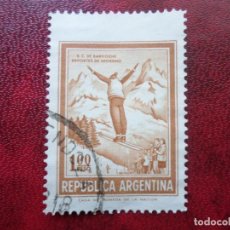 Sellos: :ARGENTINA, 1971, S.C. DE BARILOCHE, DEPORTES DE INVIERNO, YVERT 887A. Lote 401905534