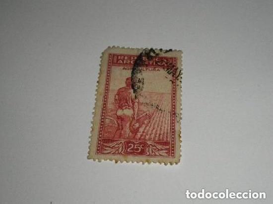 Sellos: ARGENTINA - SELLO DE 25 C&Eacute;NTIMOS - USADO - Foto 1