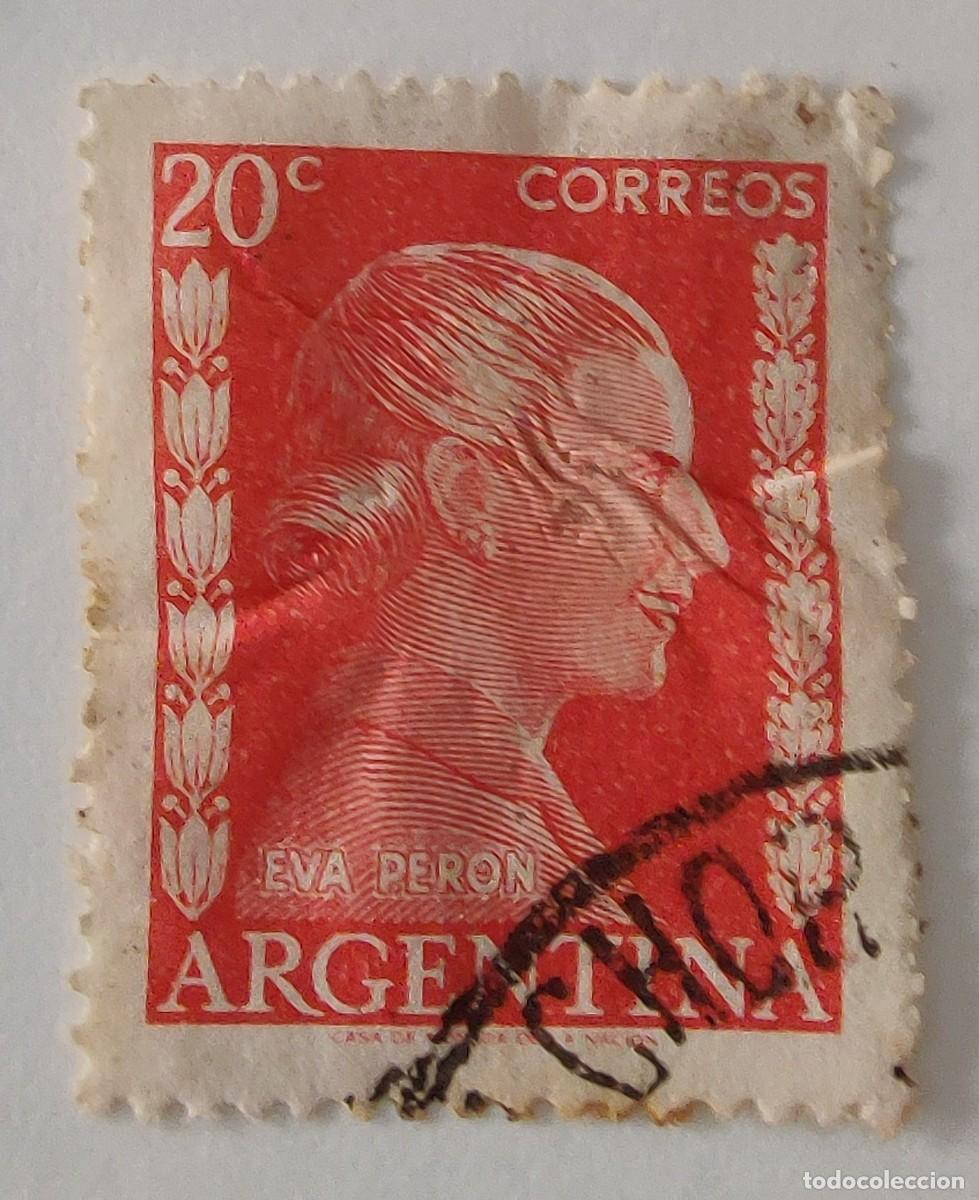 Sellos: Sello de Argentina Eva Peron - Foto 1