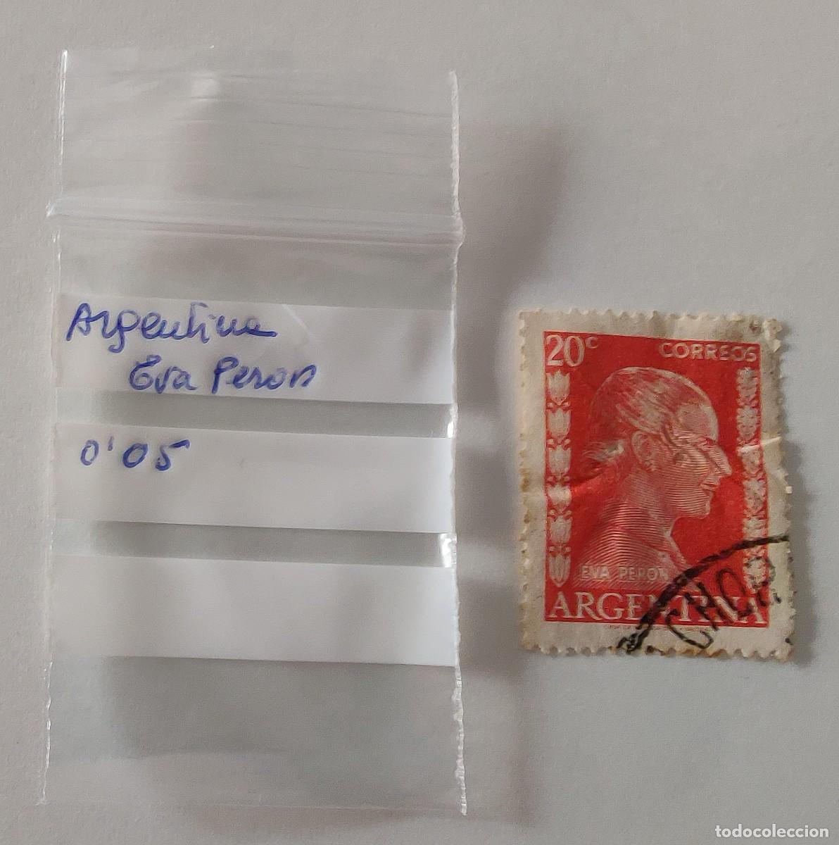 Sellos: Sello de Argentina Eva Peron - Foto 2