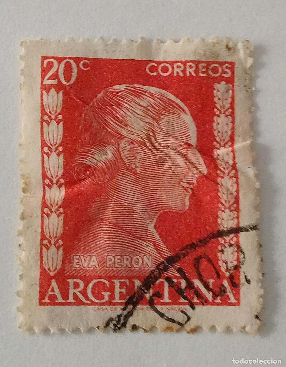 Sellos: Sello de Argentina Eva Peron - Foto 4