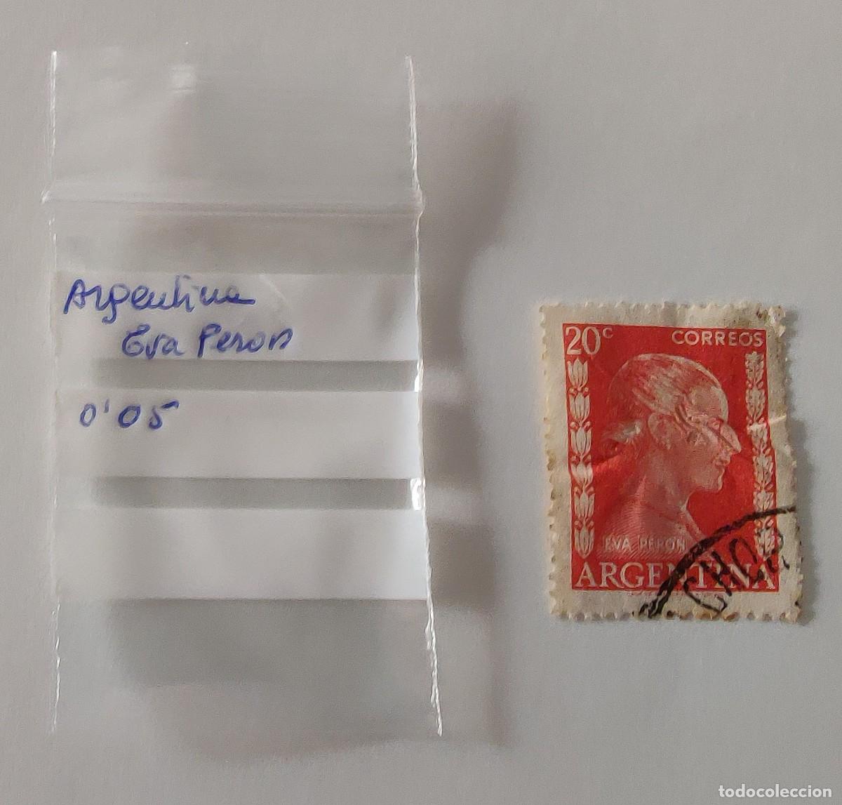Sellos: Sello de Argentina Eva Peron - Foto 5