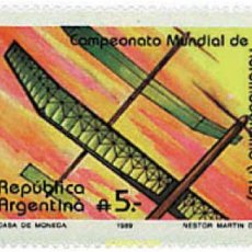 Sellos: 727007 HINGED ARGENTINA 1989 AEROMODELISMO