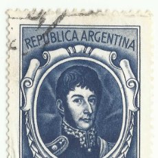 Sellos: ❤️ SELLO ”JOSÉ FRANCISCO DE SAN MARTÍN (1778-1850)”, 1967, ARGENTINA, 50 PESO MONEDA NACIONAL AR ❤️
