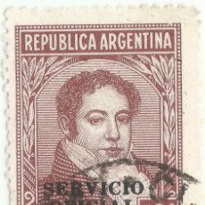 Sellos: ❤️ SELLO ”BERNARDINO RIVADAVIA (1780-1845)”, SOBRECARGA OFFSET, 1942, ARGENTINA, 10 CENTAVO ARGEN ❤️