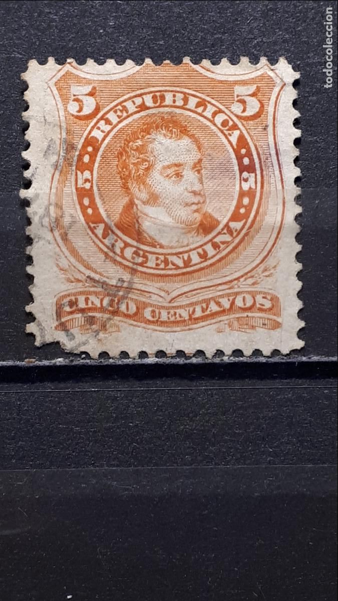 Sellos: ARGENTINA. A&Ntilde;O 1887. &deg;. YVERT 18 - Foto 1
