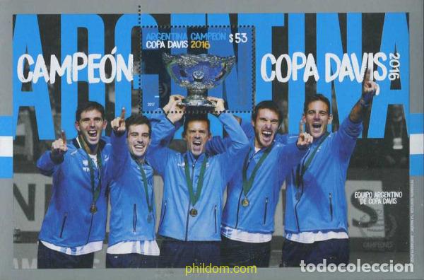 Sellos: 588232 MNH ARGENTINA 2017 COPA DAVIS - Foto 1
