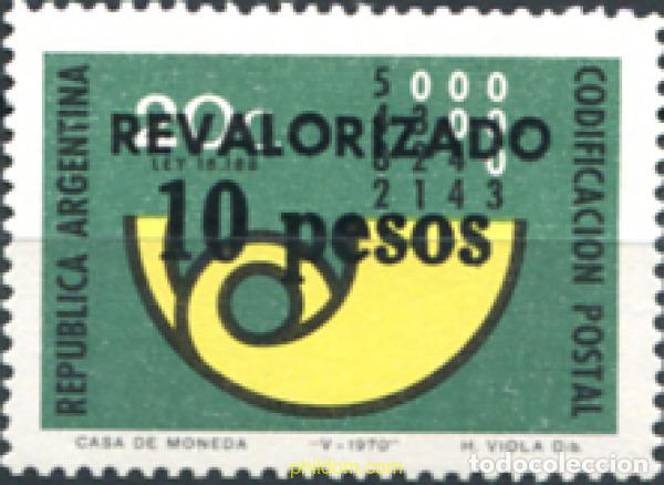 Sellos: 283371 MNH ARGENTINA 1975 CODIGO POSTAL - Foto 1