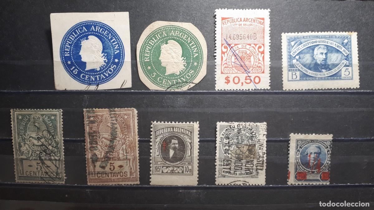 Sellos: ARGENTINA. &deg;. 9 SELLOS A CATALOGAR - Foto 1