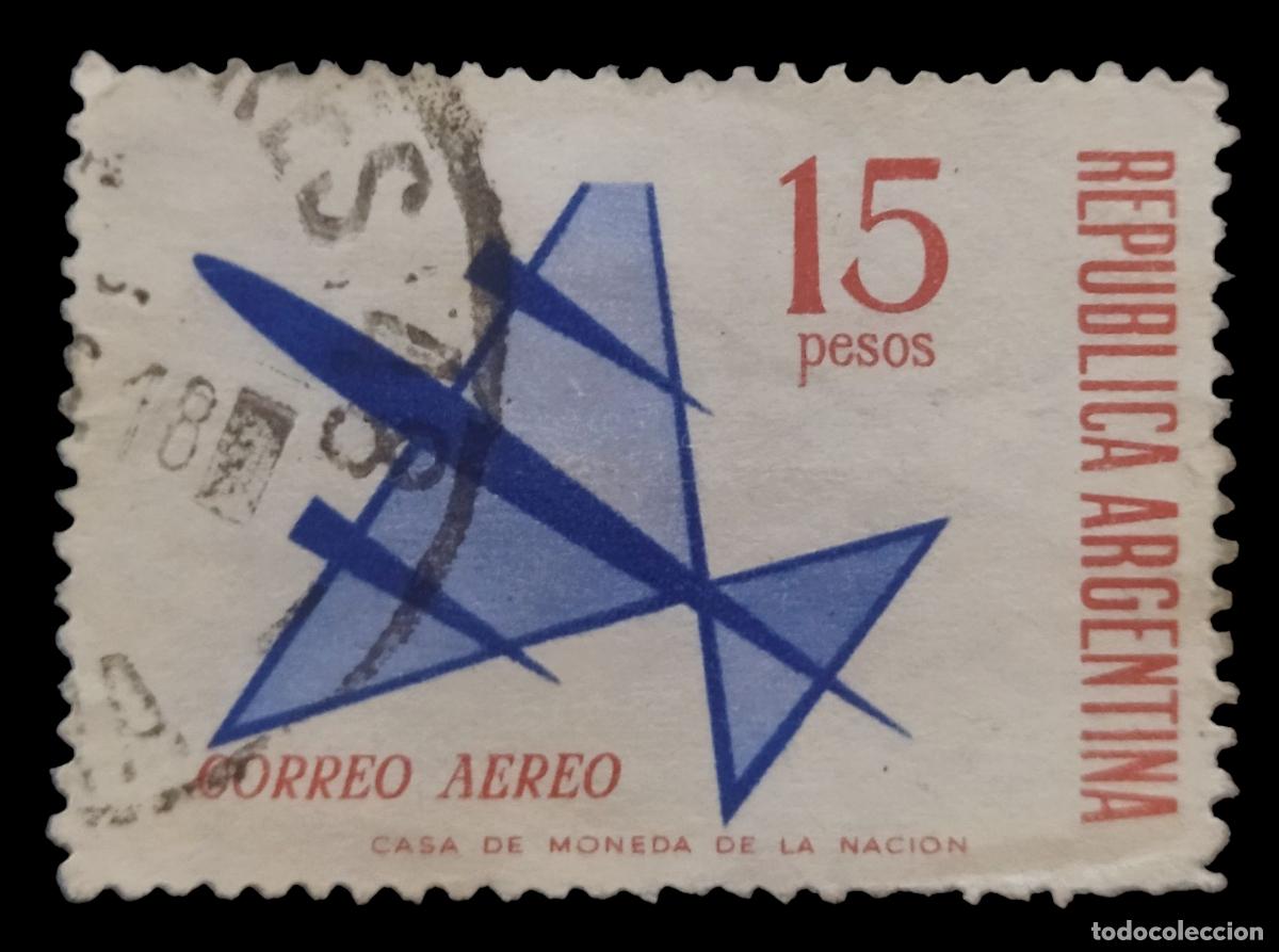 Sellos: ARGENTINA 1965 A&eacute;reos. USADO. - Foto 1